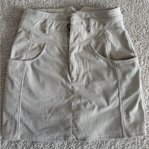 HYFVE Taupe Corduroy Pencil Skirt